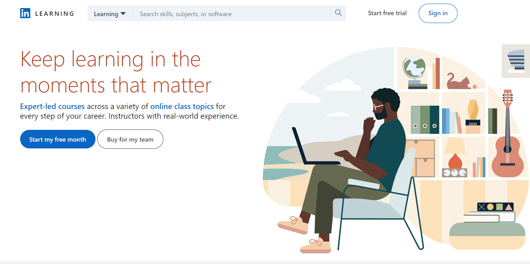 LinkedIn Learning customer service courses and certifications.