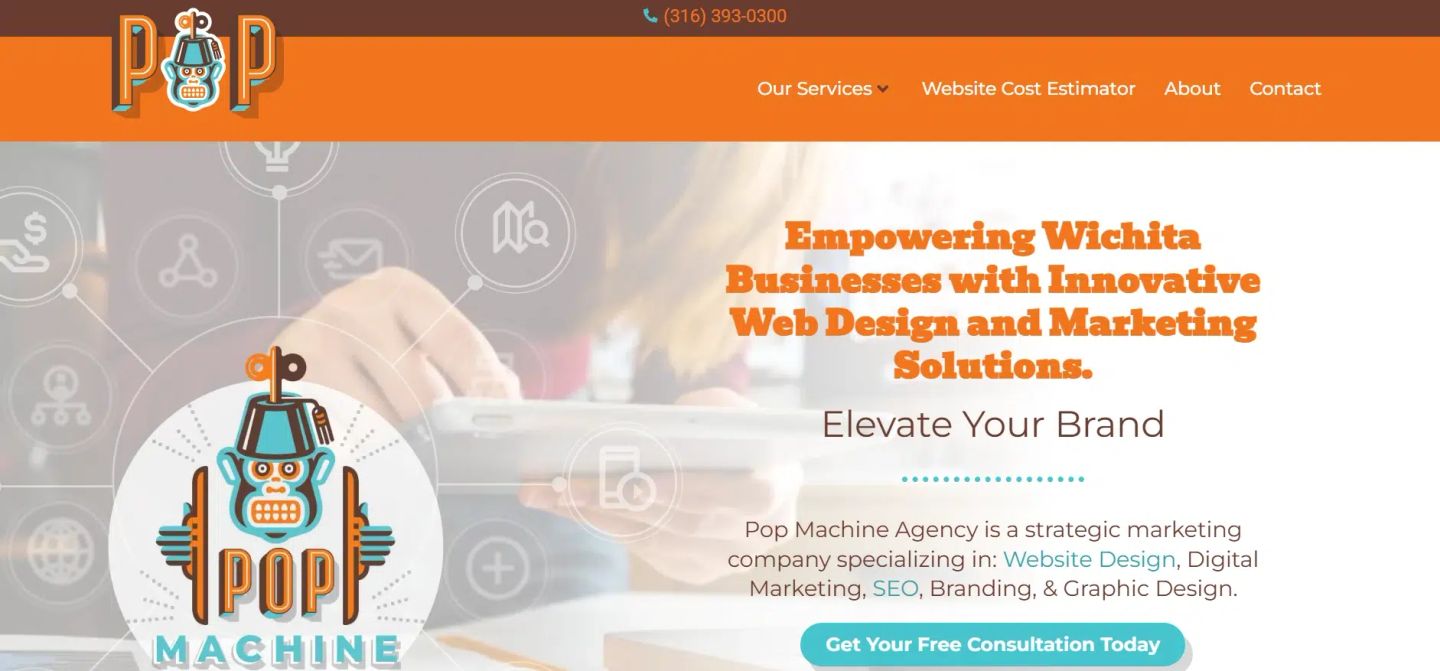 Website Design Services of Pop Machine Agency