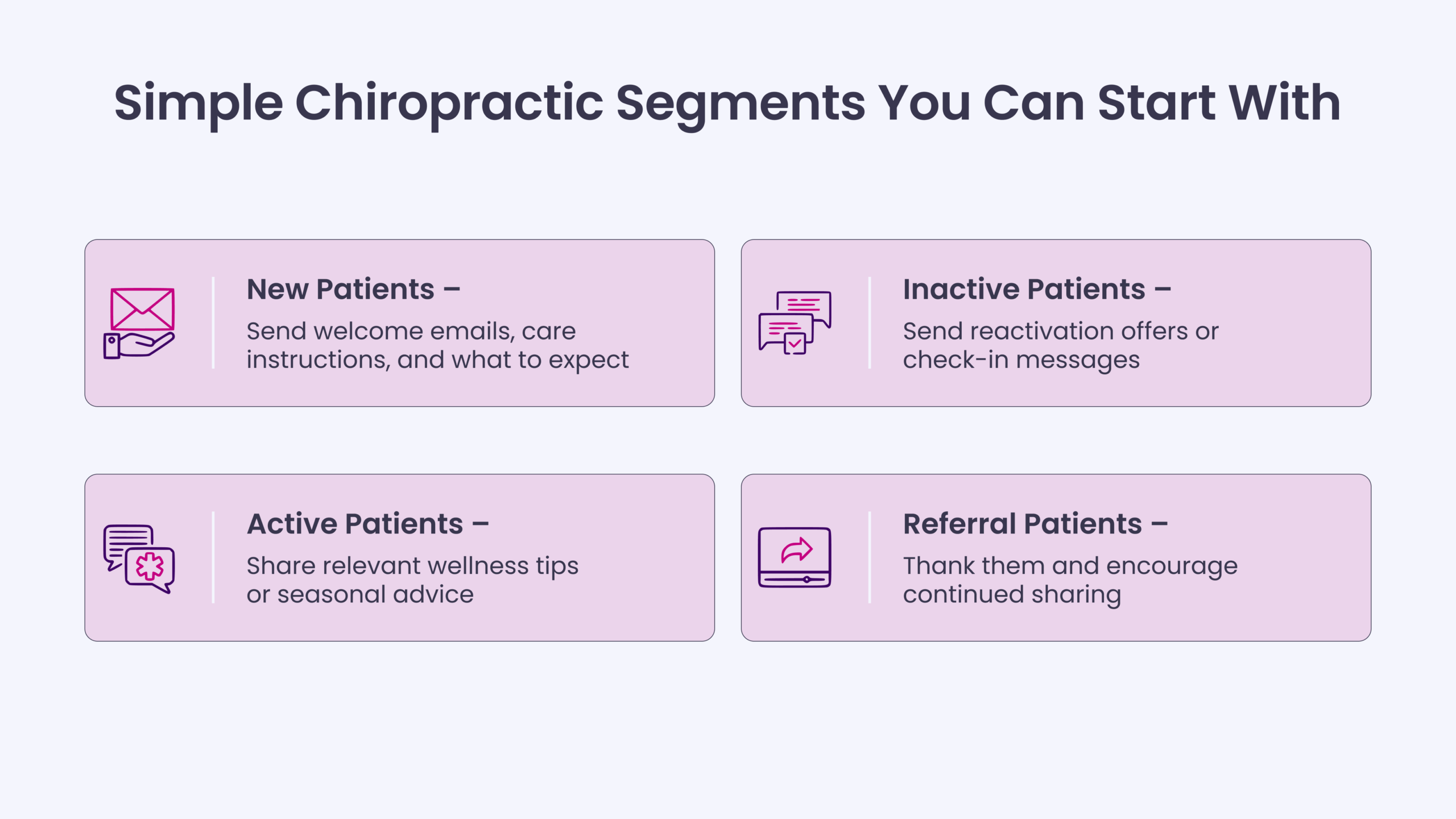 Simple Chiropractic Segments You Can Start With