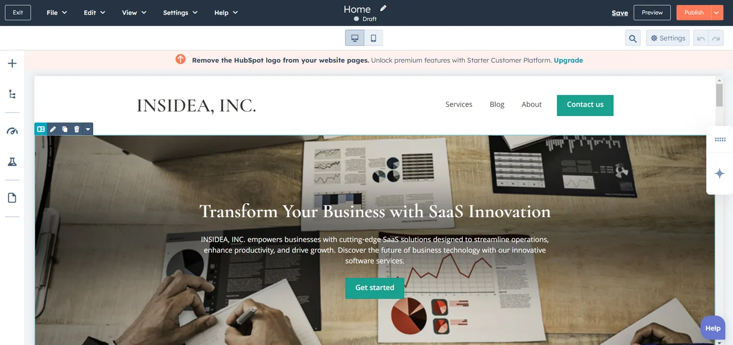 Review AI generated Website