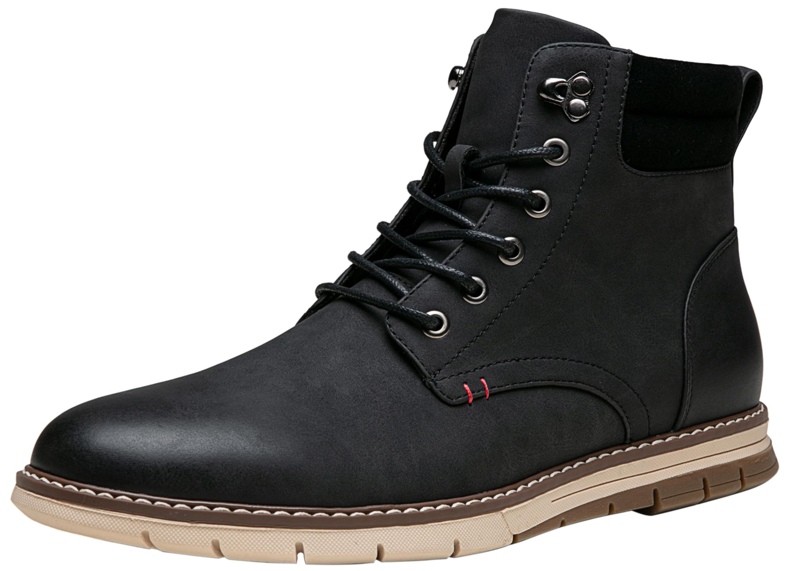 VOSTEY Boots for Men Casual Dress Shoes Fashion Waterproof Men's Motorcycle Boots