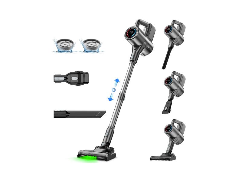 Cordless Vacuum Cleaner, 500W/40KPA Lightweight Stick Vacuum