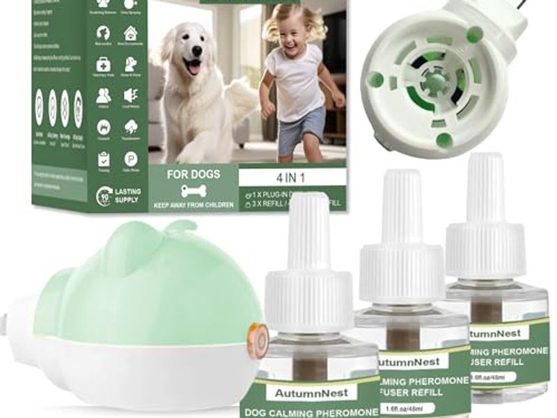 Dog Calming Diffuser Plug-in with 3 Refills for Behavioral Support