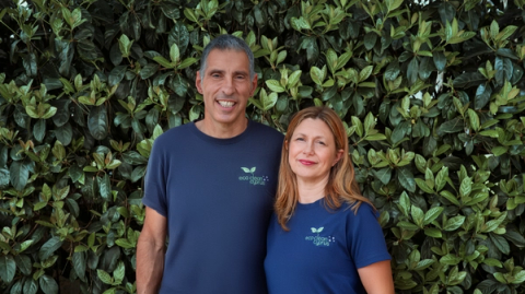 Tony and Naomi, founders of Eco Clean Cyprus family-run specialist cleaning service