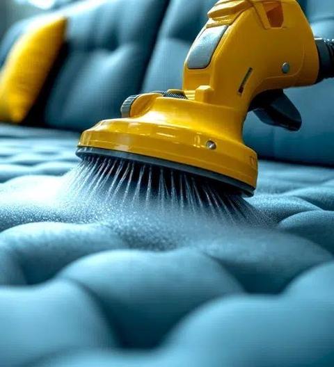 Specialist upholstery cleaning equipment used by Eco Clean Cyprus
