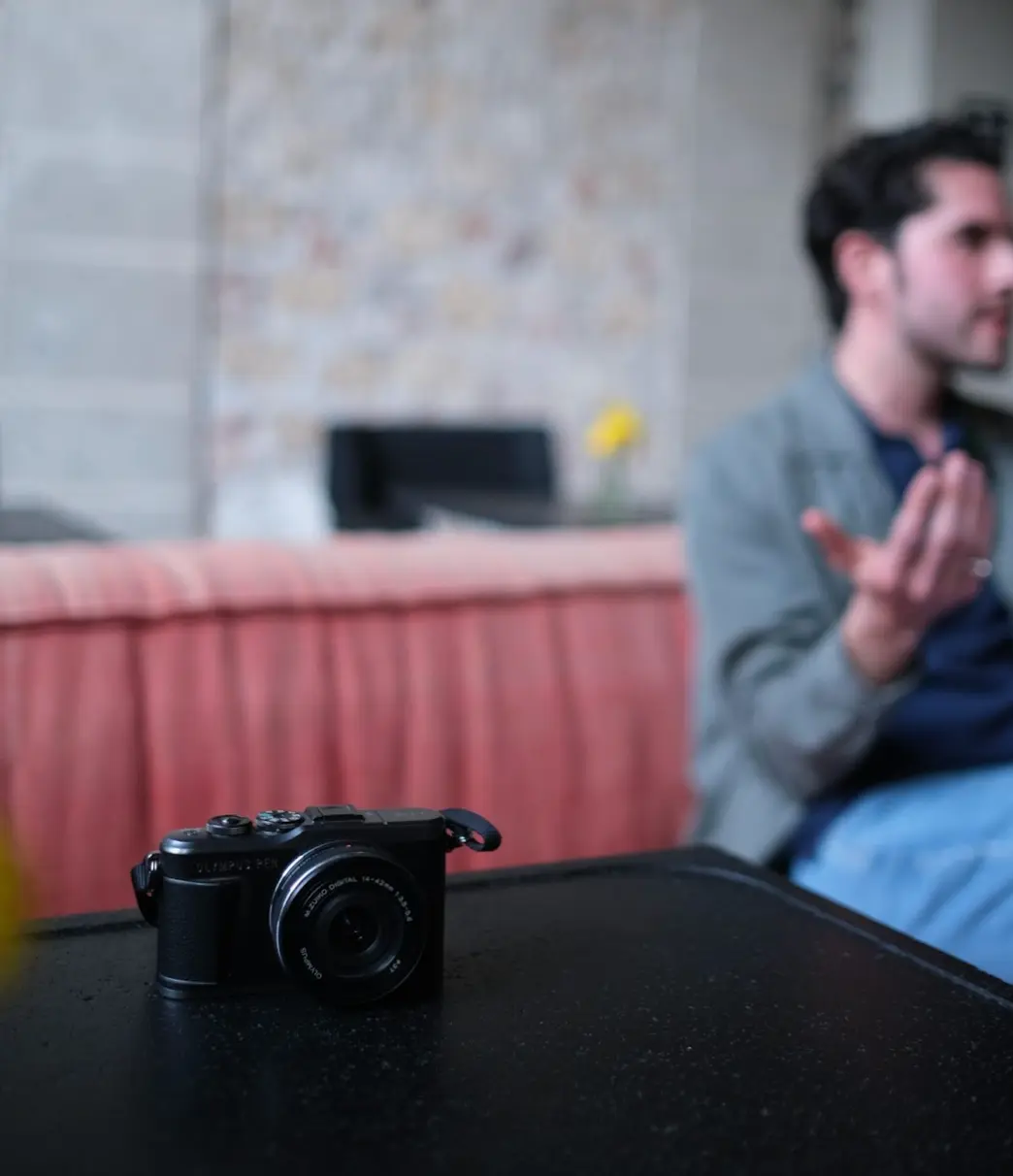 Ricardo Acuña and his camera