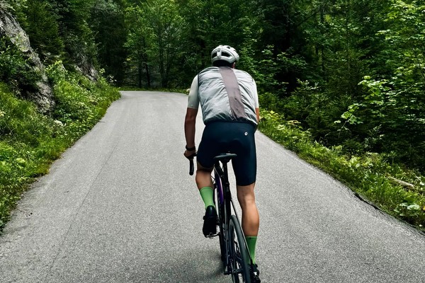 Rennrad-Tour am Tegernsee in Bayern, nahe München.