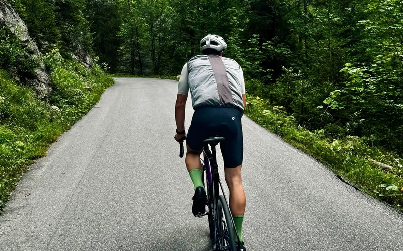 Rennrad-Tour am Tegernsee in Bayern, nahe München.