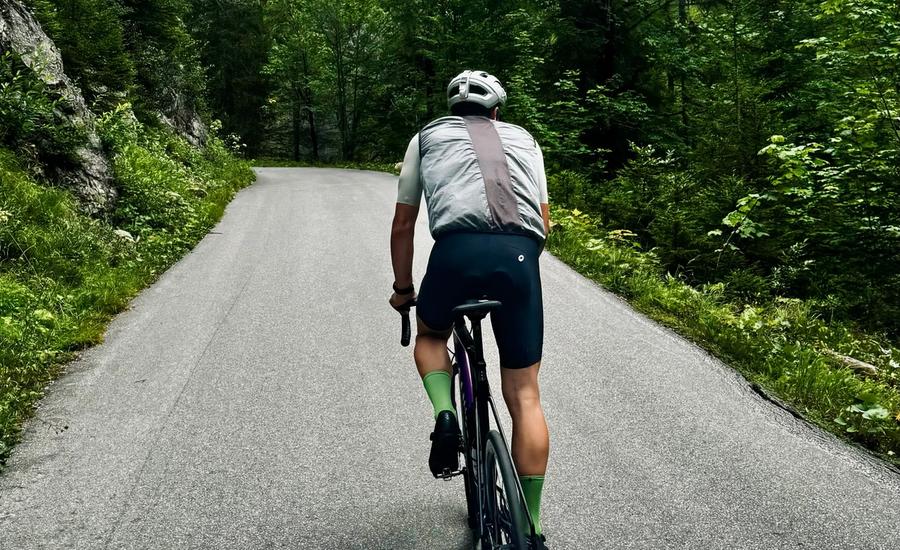 Rennrad-Tour am Tegernsee in Bayern, nahe München.
