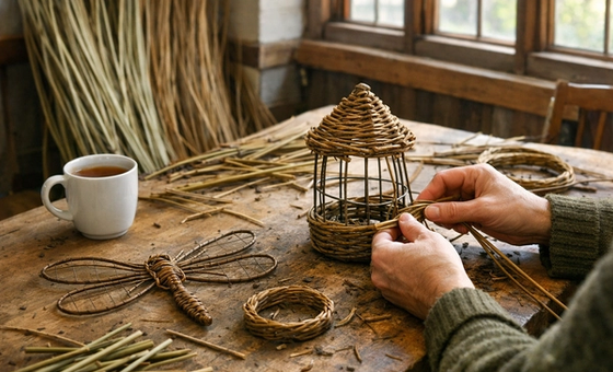 Willow Bullrushes, Dragonflies & Birdfeeder Workshop - Saturday 26th September 2026 (Morning)