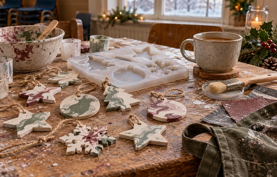 Jesmonite Christmas Decorations Workshop (Ages 10+)