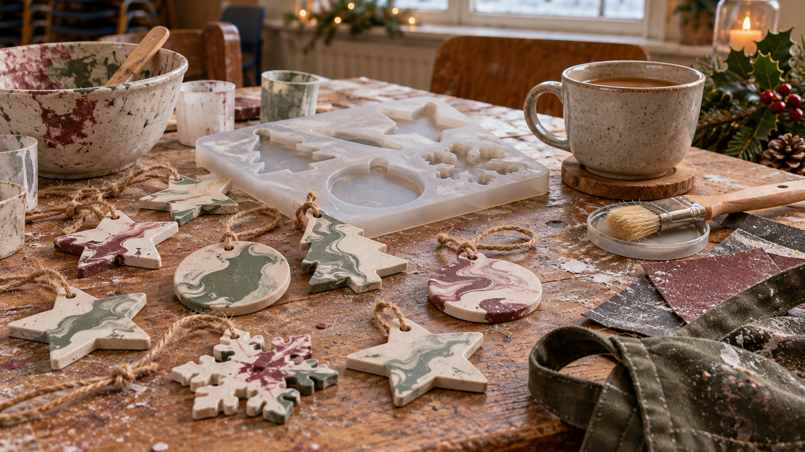 Jesmonite Christmas Decorations Workshop (Ages 10+)