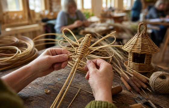 Willow Bullrushes, Dragonflies & Birdfeeder Workshop