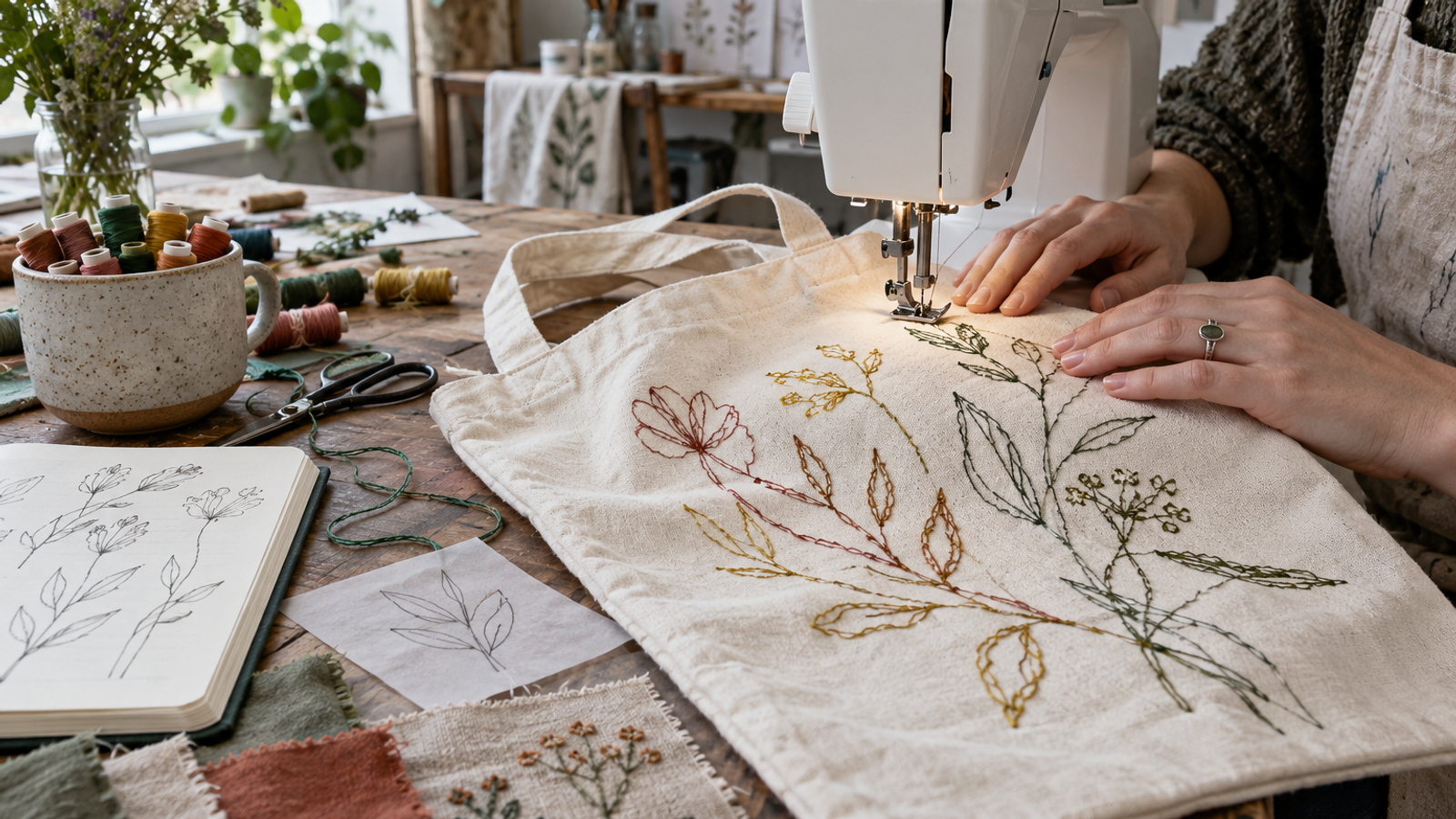 Free-hand Machine Embroidery