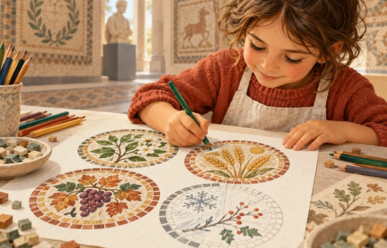 Create a Seasons Mosaic Workshop (ages 5+)
