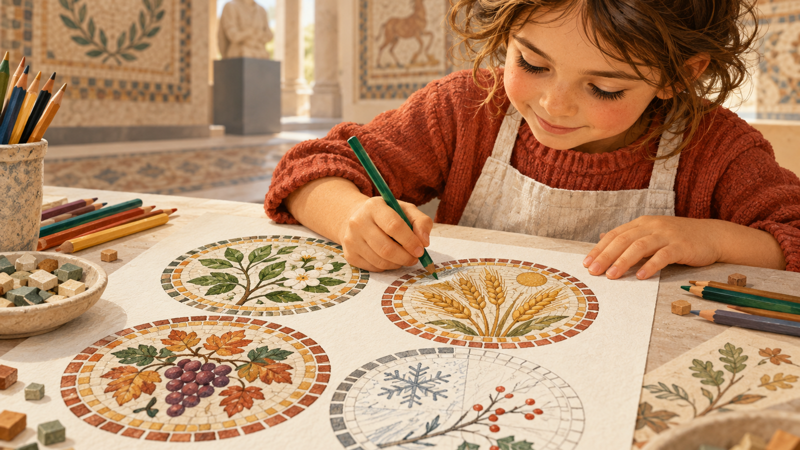 Create a Seasons Mosaic Workshop (ages 5+)
