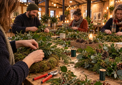Christmas Wreath Making with Emma Taylor Roach (Wednesday Session)