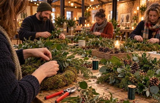 Christmas Wreath Making with Emma Taylor Roach (Wednesday Session)