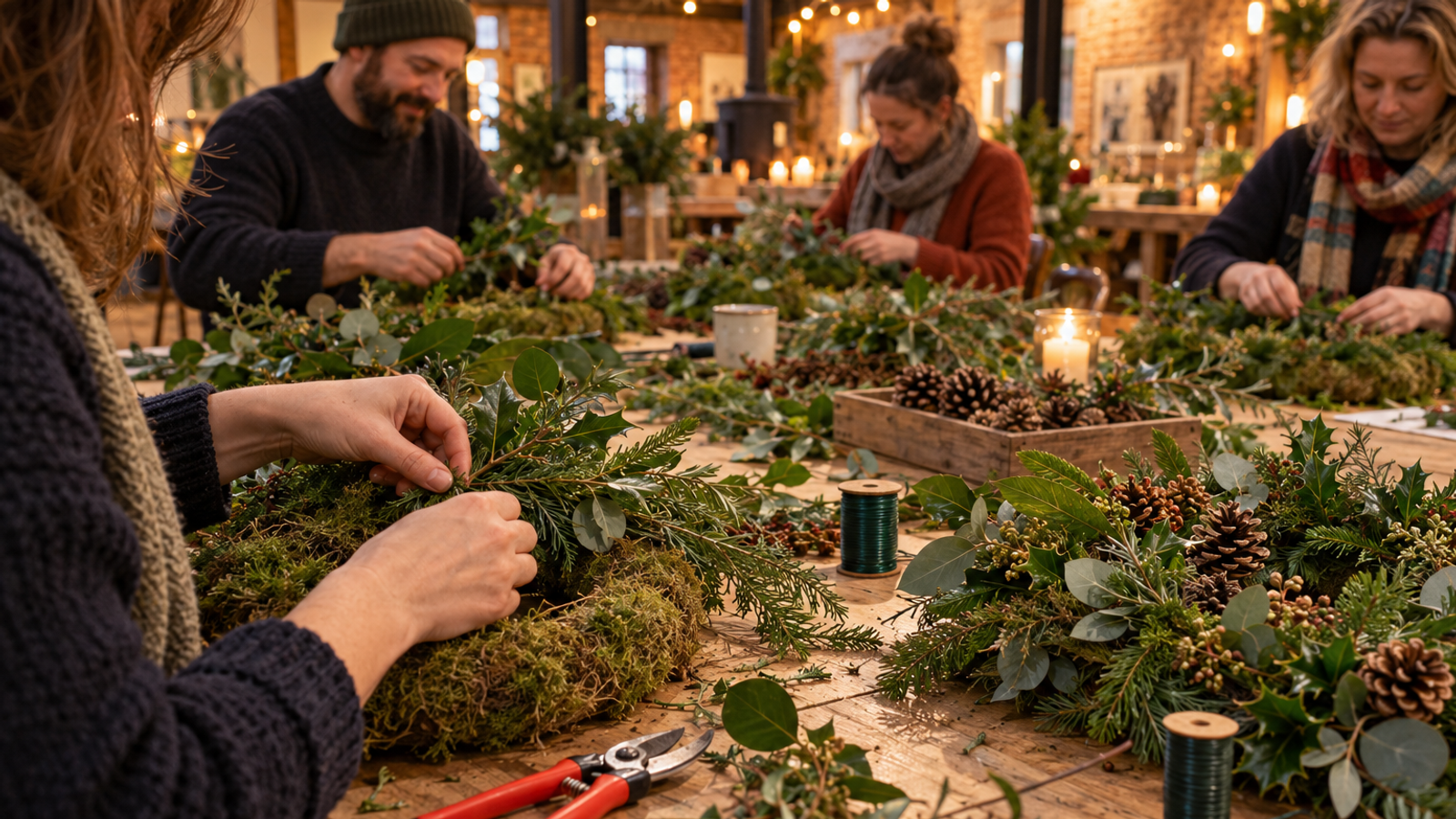 Christmas Wreath Making with Emma Taylor Roach (Wednesday Session)