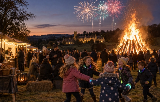 Fireworks at Miserden