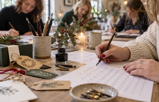Introduction to Modern Calligraphy with Festive Gift Tags