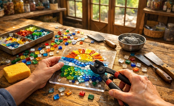 Mosaic on Acrylic Suncatcher Workshop