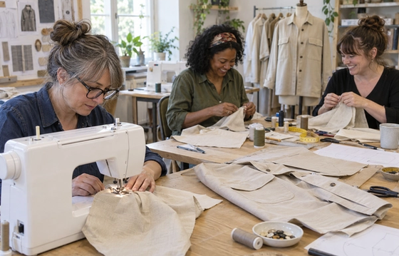 Improvers Sewing: Make a Classic Overshirt (Three-Part Workshop)