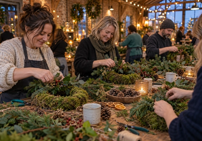Christmas Wreath Making with Emma Taylor Roach (Thursday Session)