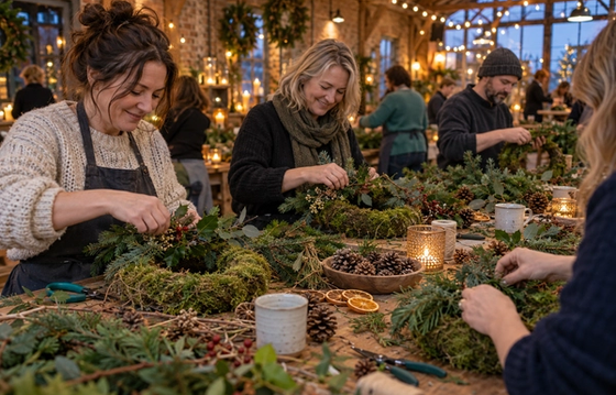 Christmas Wreath Making with Emma Taylor Roach (Thursday Session)