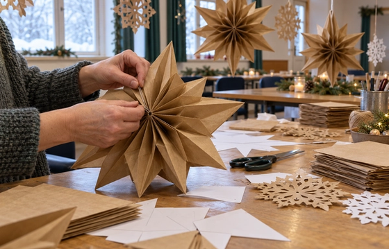 Christmas Paper Decorations Workshop (Ages 12+)