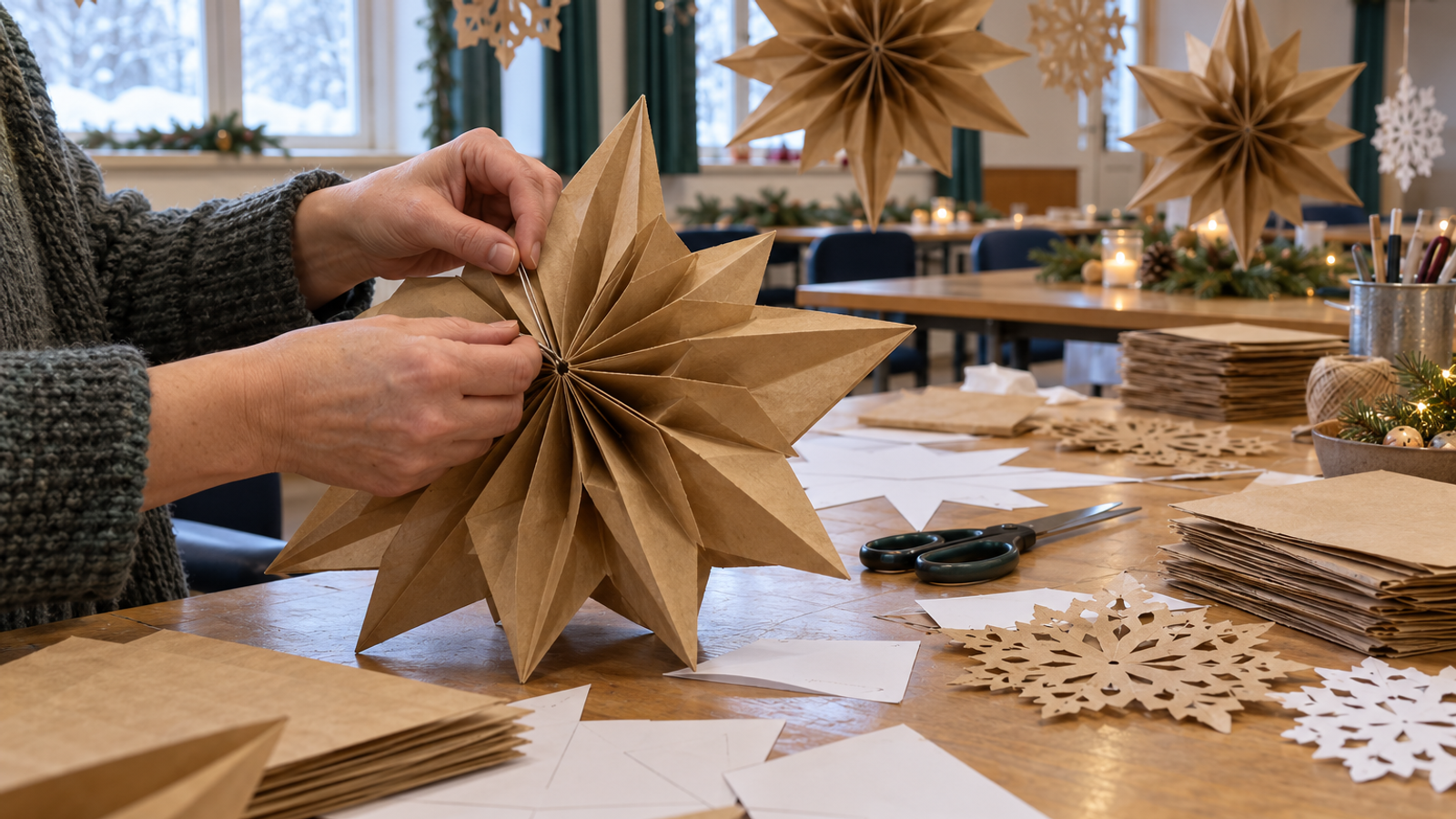 Christmas Paper Decorations Workshop (Ages 12+)