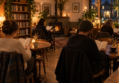 Stroud Reading Room: After-hours Reading at Coffee#1