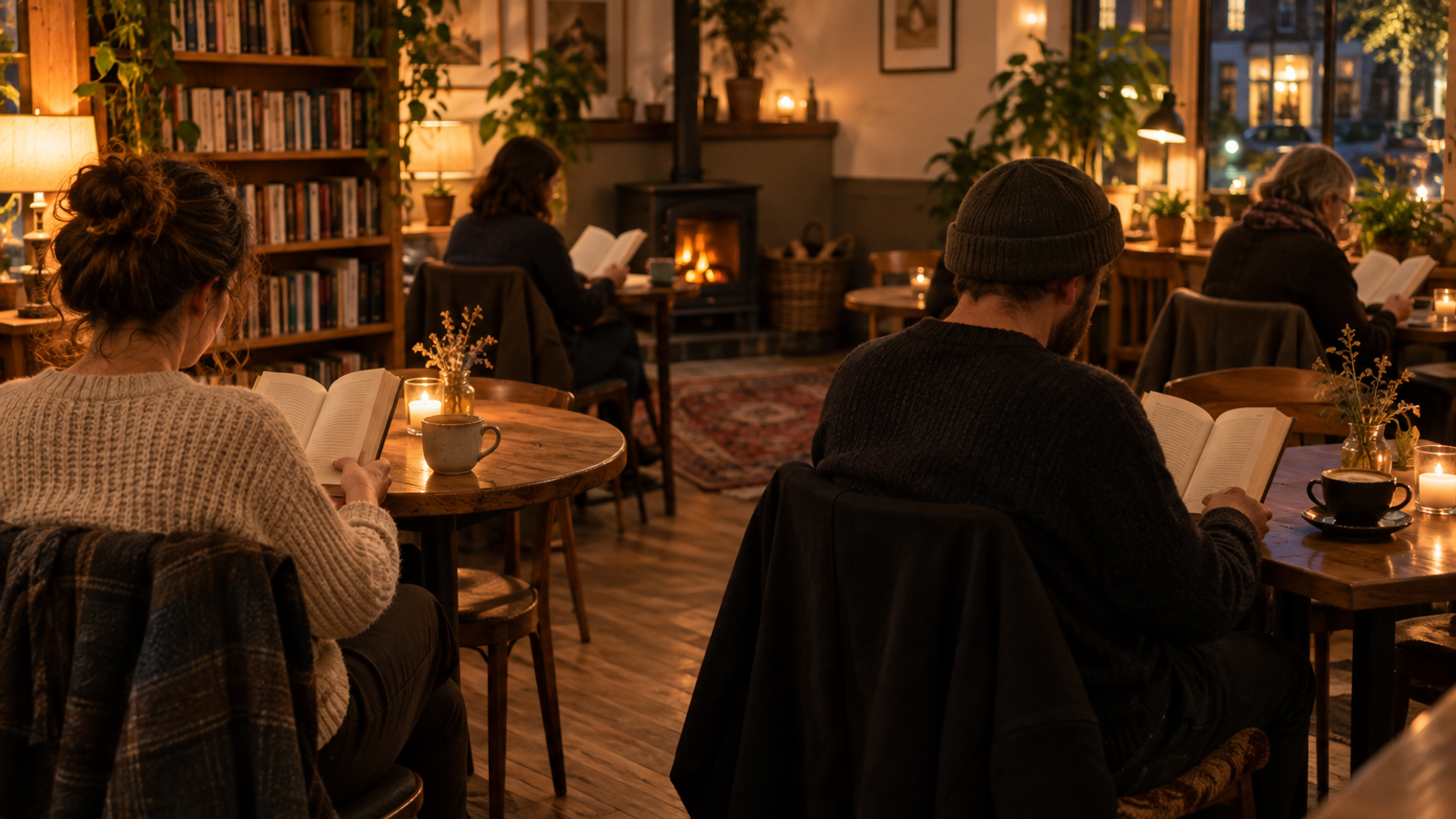 Stroud Reading Room: After-hours Reading at Coffee#1