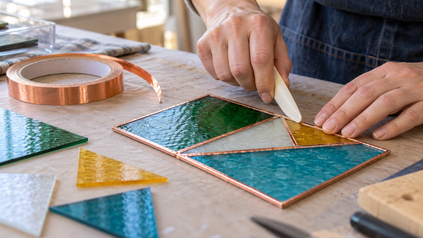 Copper-foil stained-glass lantern workshop (over-18s)