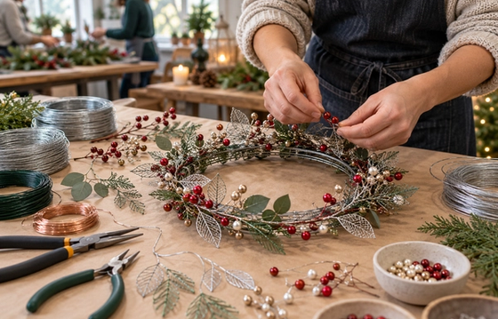 Wire Art Christmas Wreath Workshop (Ground Floor Pavilion)