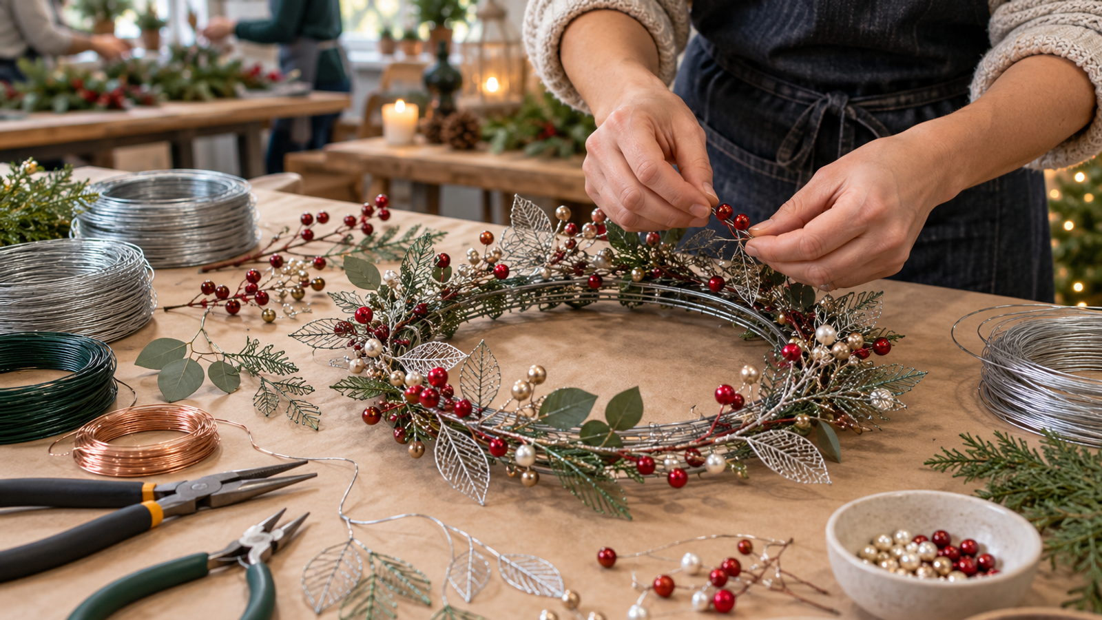 Wire Art Christmas Wreath Workshop (Ground Floor Pavilion)