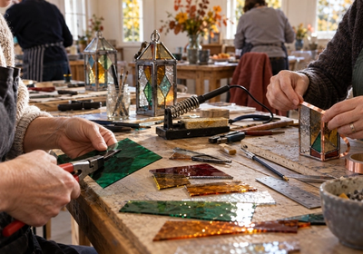 Copper Foil Stained Glass Lantern Workshop