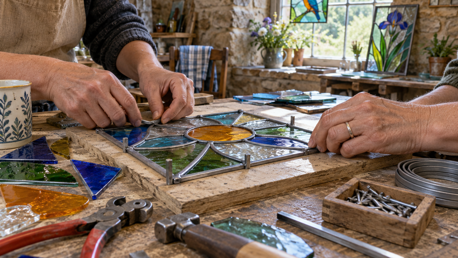 Leaded Stained Glass Workshop (Experienced Glass Cutters)