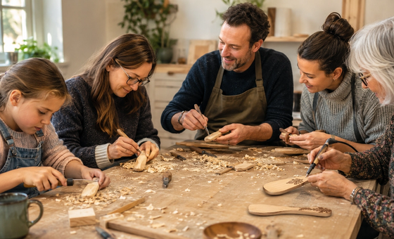 Butter Spreader Wood Carving - Family Session (8 years plus)