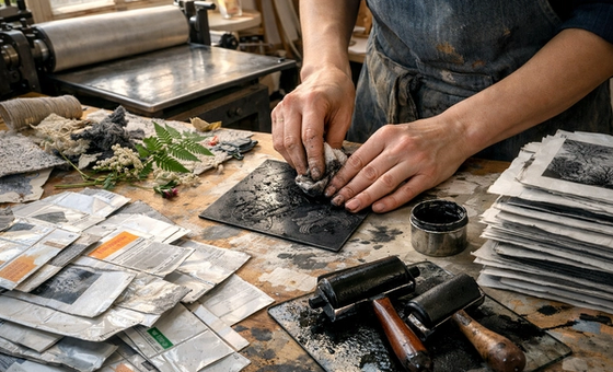 Print Making with Recycled Materials