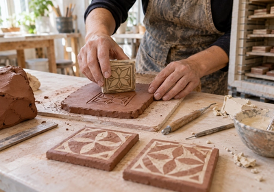 Medieval Inlaid Clay Tiles