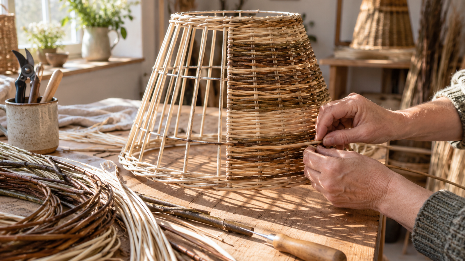 Woven Willow Lampshade: Two-Day Workshop