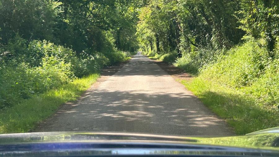 The drive up to the Farm Shop