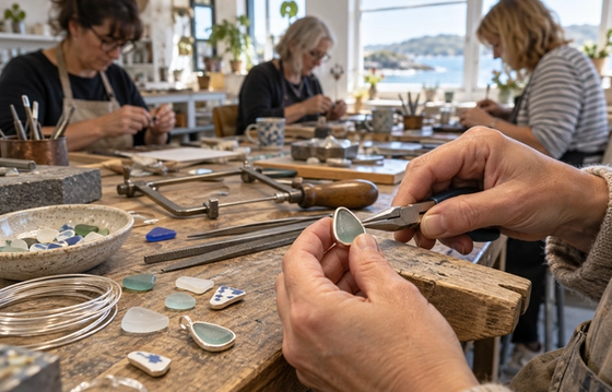 Sea Glass Silver Jewellery with Fiona Dowling