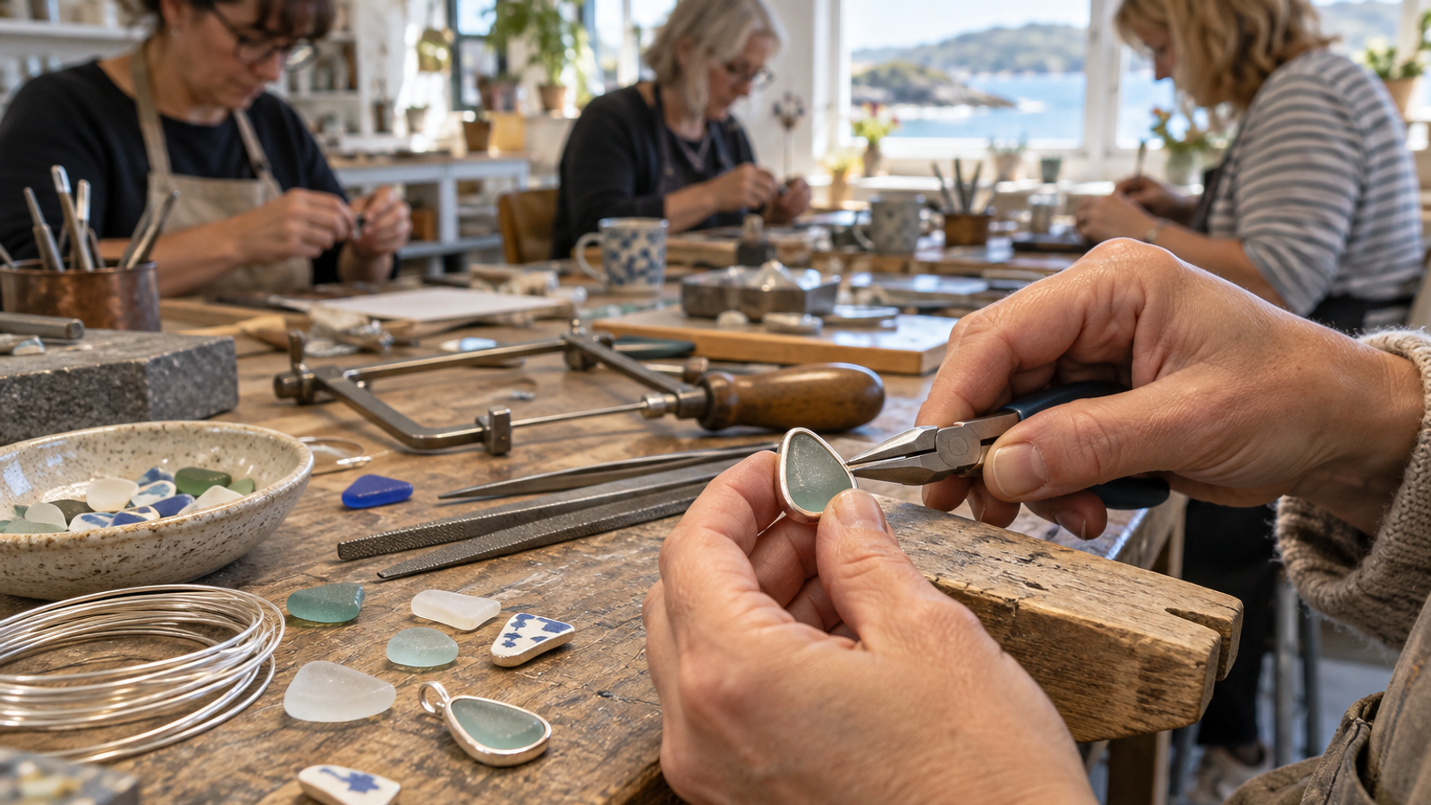 Sea Glass Silver Jewellery with Fiona Dowling