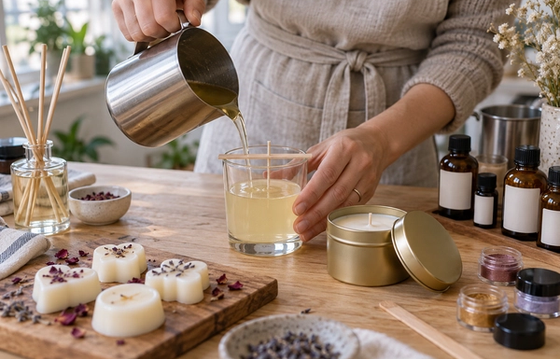 Candle Making & Reed Diffuser Christmas Workshop