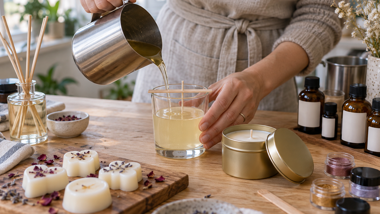 Candle Making & Reed Diffuser Christmas Workshop