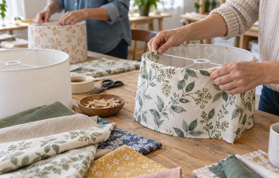 No-sew drum lampshade workshop: 20cm or 30cm
