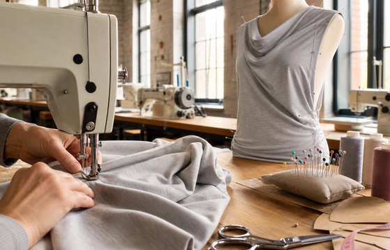 Intermediate Sewing:  sew a stretch jersey top