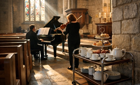 Tea time piano and violin Concert